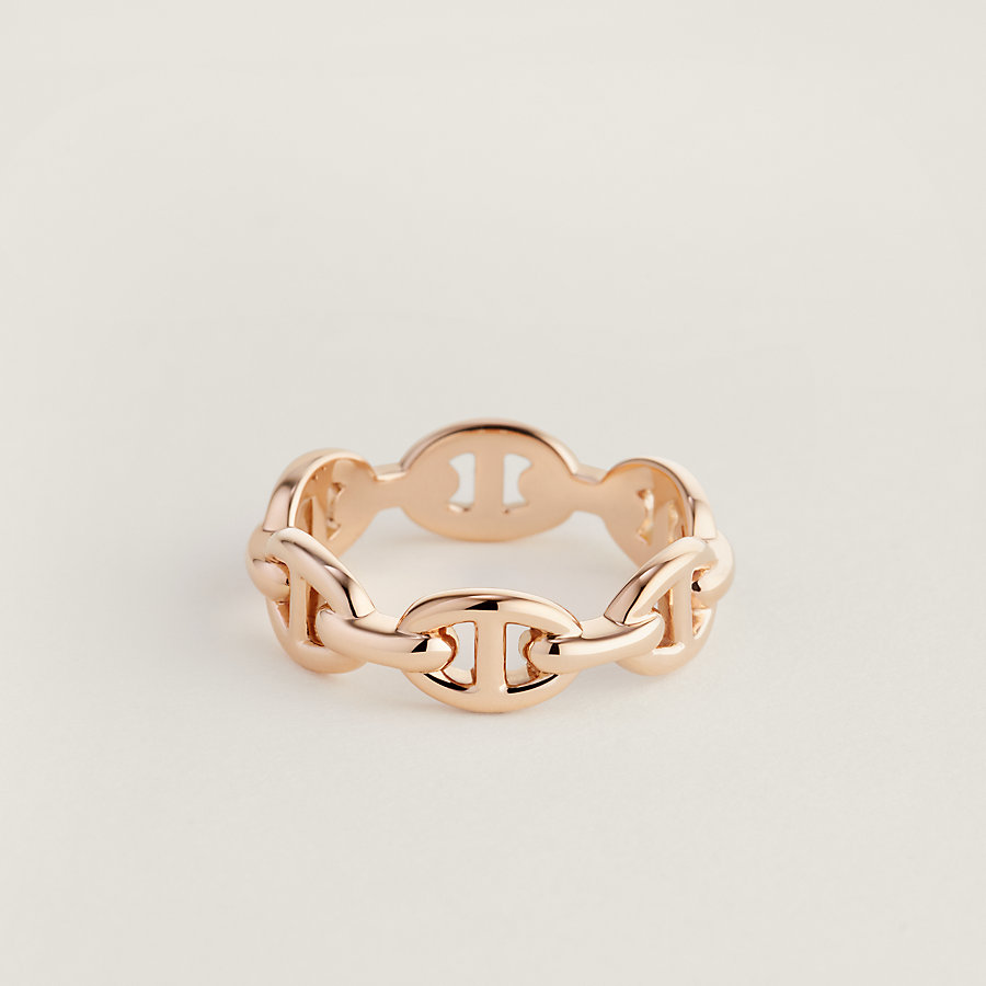 View: Worn, Chaine d'ancre Enchainee ring, small model