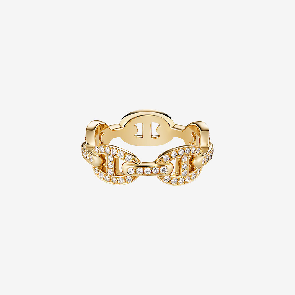 Chaine D Ancre Enchainee Ring Small Model Hermes Usa
