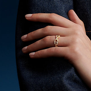 gold hermes ring