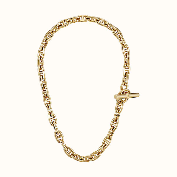 gold hermes link chain