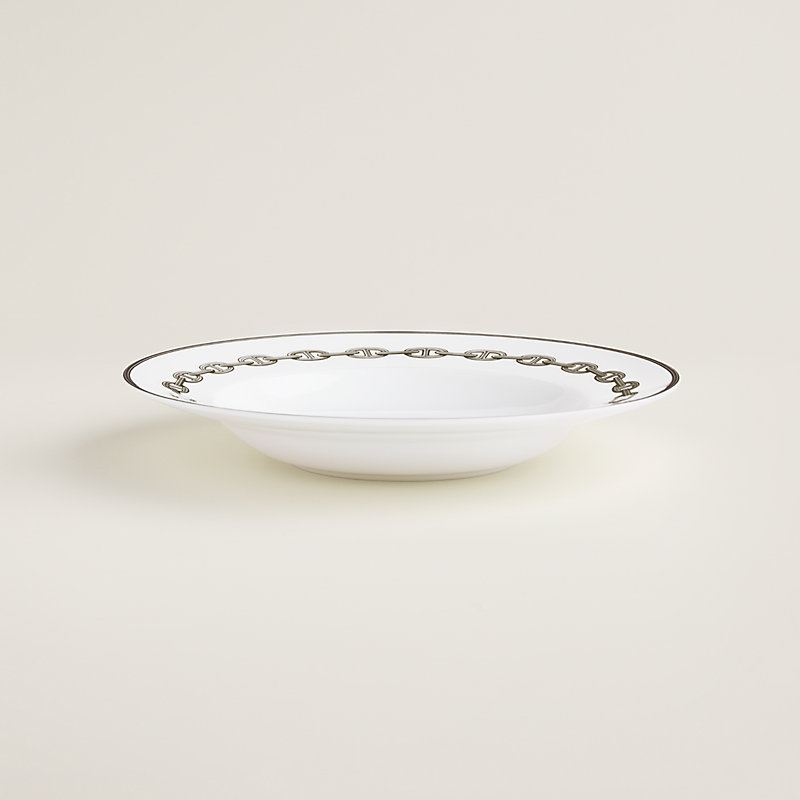 Chaine d'Ancre platinum soup plate