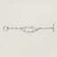 Chaine d'ancre Punk bracelet, small model, View: Flat, flat, view 3 of 3