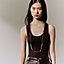 Chaine d'ancre Punk long necklace, View: Worn, worn, view 2 of 4