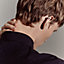 Chaine d'ancre Punk single ear cuff, View: Worn, worn, view 3 of 3