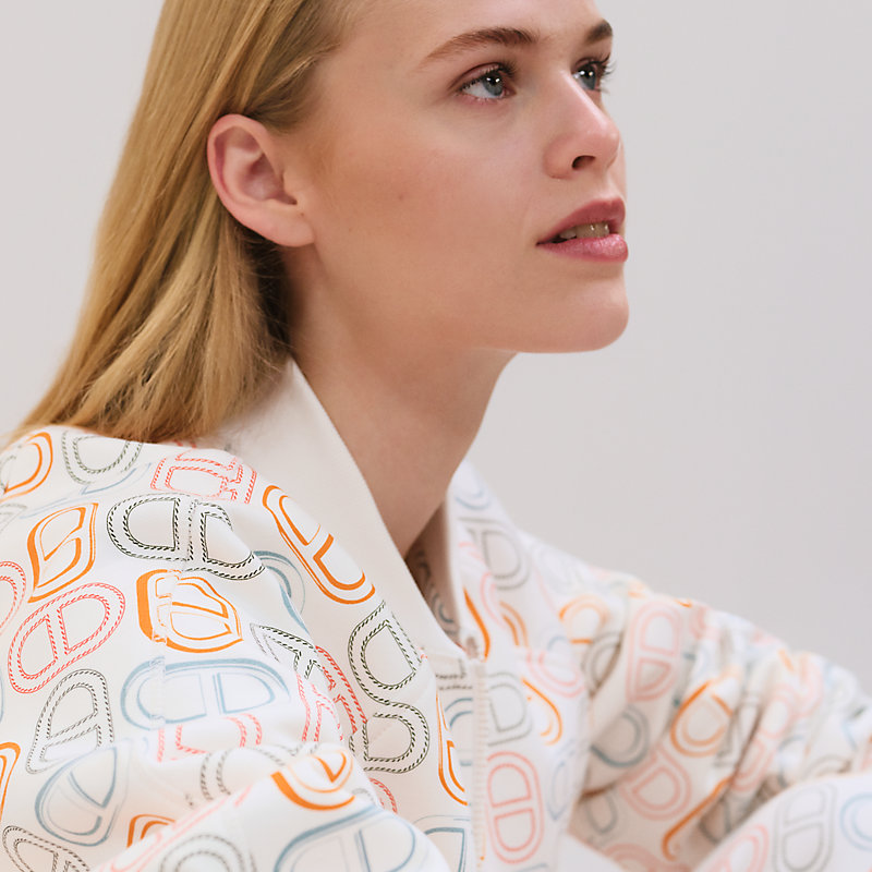 上品カジュアルの極み◎【HERMES】Chaine d'Ancre ブルゾン Chaine d'Ancre