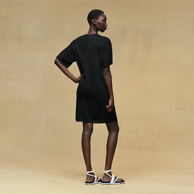 Herms - Chaine d'Ancre tunic dress, Women's, Black
