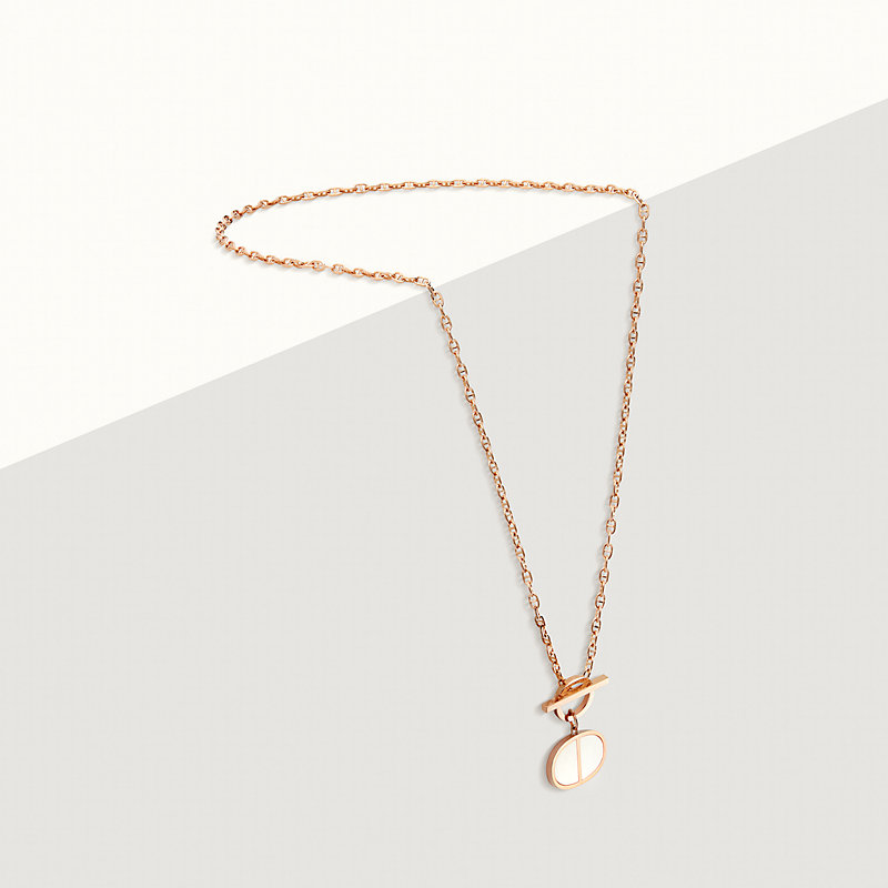 HERMES 18K White Gold Diamond PM Ever Chaine D'Ancre Necklace 554884 |  FASHIONPHILE