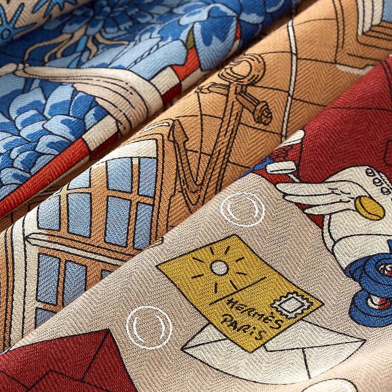 Châle 140 Hermès Flagship, Vue: , vue 4 sur 4