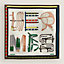 Châle 140 Lettres Equestres, Vue: Vue à plat, flat, vue 2 sur 3