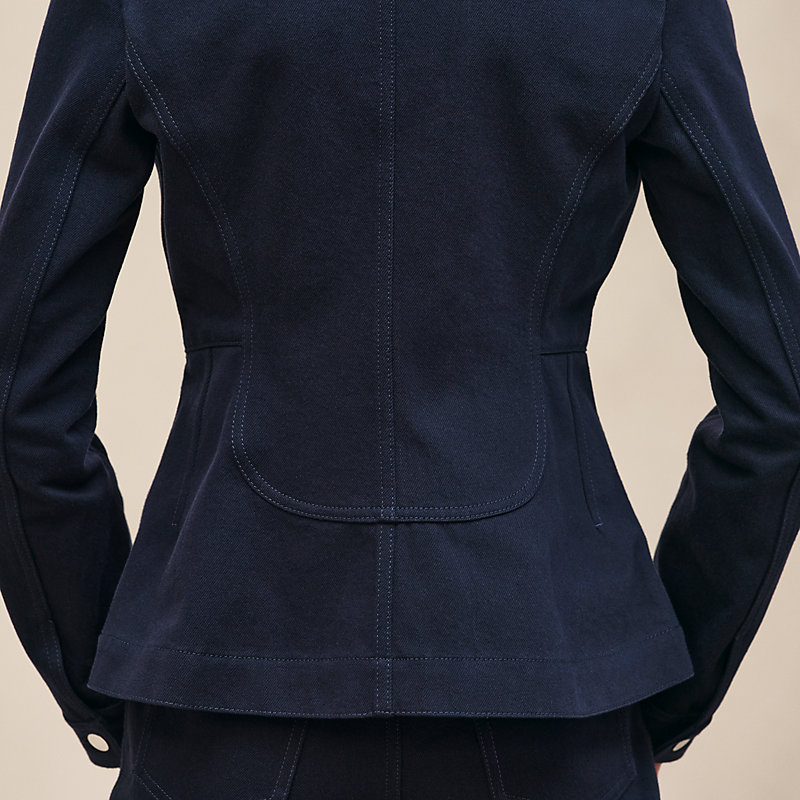 Chaqueta ecuestre de inspiración denim