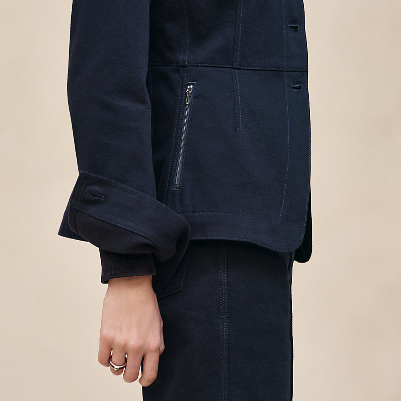 Chaqueta ecuestre de inspiración denim