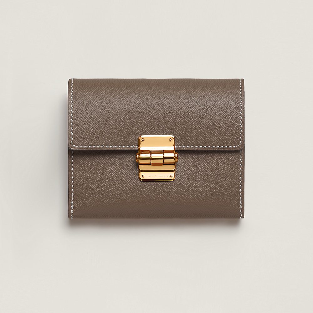 Hermes☆Charniere compact 財布 Etoupe/Madame_パリ発 charniere-compact-wallet--