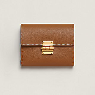 Hermes☆Charniere compact 財布 Etoupe/Madame_パリ発 charniere-compact-wallet--