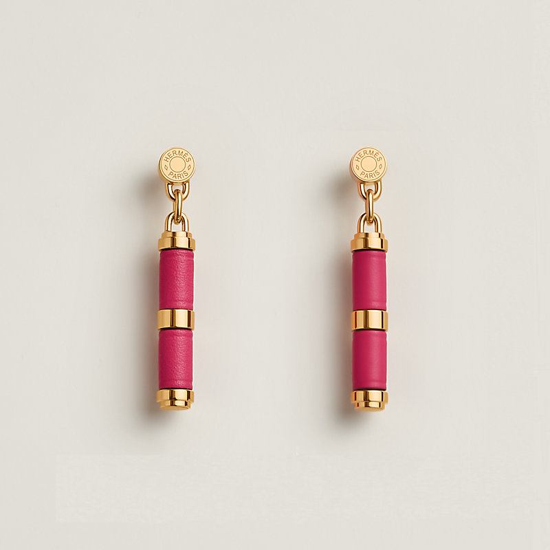 【HERMES】Charniere earrings, small model Hermes Charniere Earrings Gold Small Gold Hardware SOLD OUT