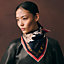 Chat Chat Chat scarf 70, View: Worn, worn, view 3 of 4