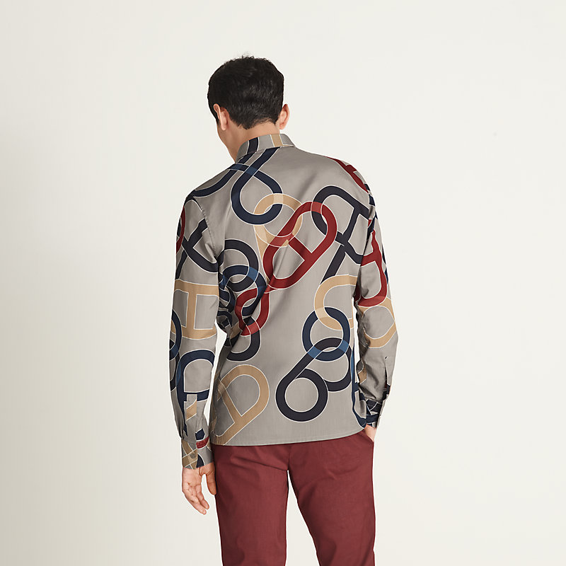 Chemise ajustée imprimée «&nbsp;Maillons Chaîne d'Ancre&nbsp;»