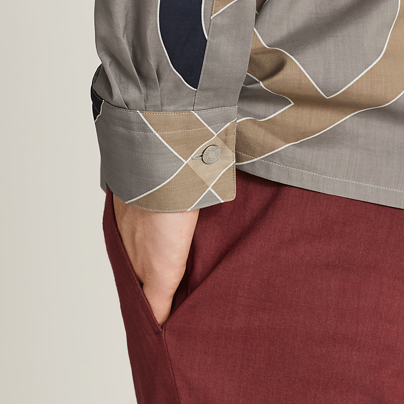 Chemise ajustée imprimée «&nbsp;Maillons Chaîne d'Ancre&nbsp;»