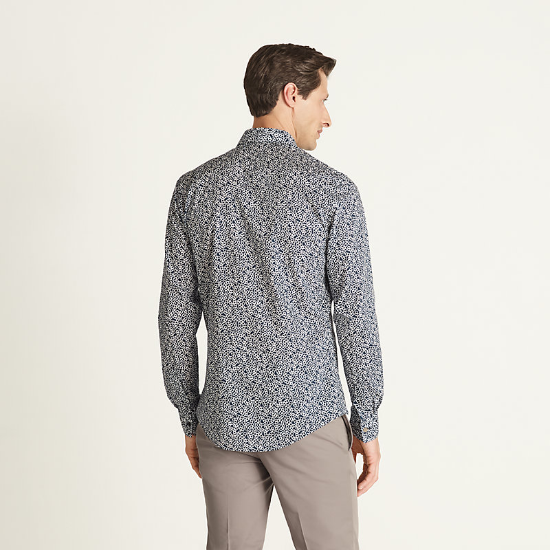 Chemise ajustée imprimée «&nbsp;Mini Maillons Chaîne d'Ancre&nbsp;»