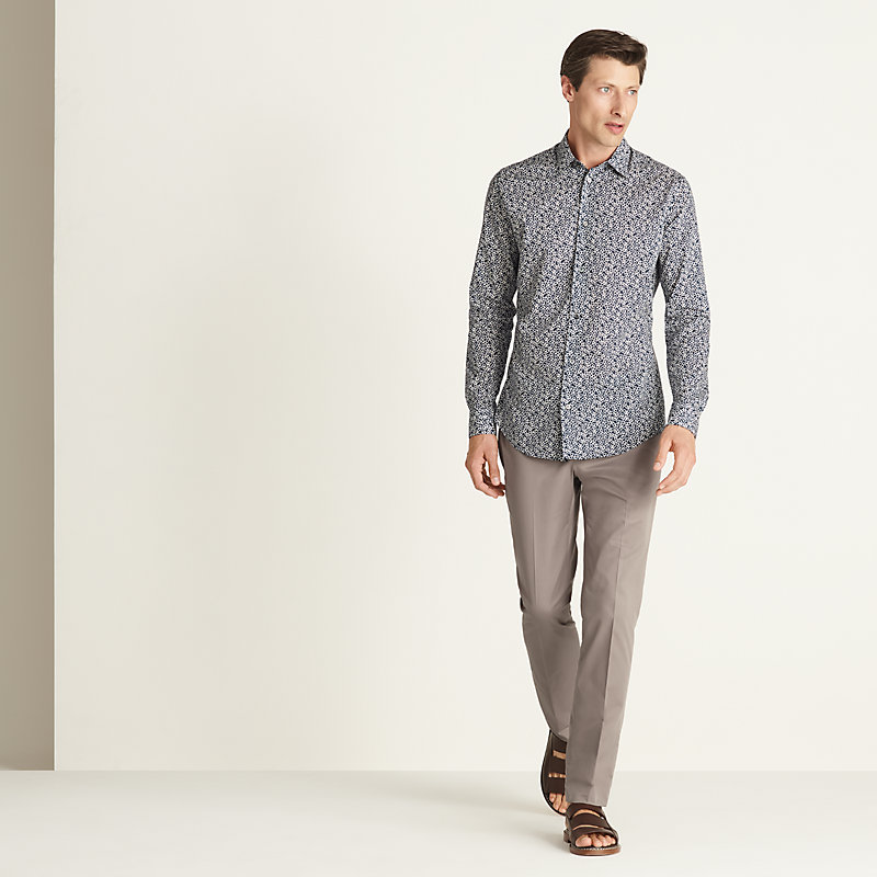 Chemise ajustée imprimée «&nbsp;Mini Maillons Chaîne d'Ancre&nbsp;»