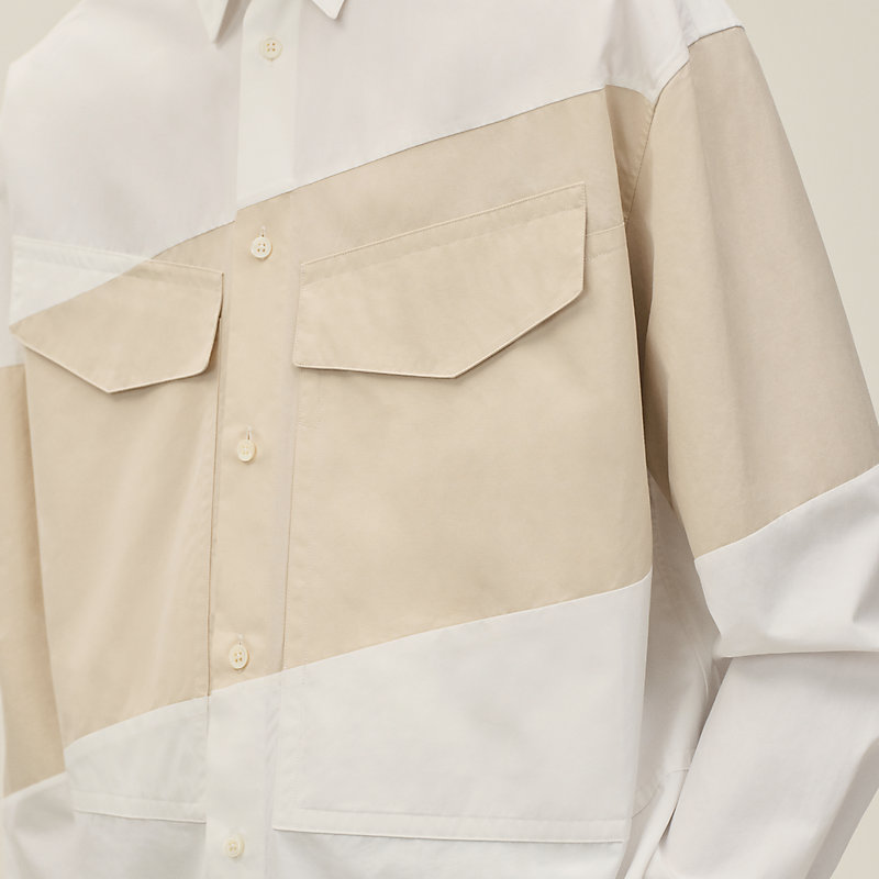 Chemise corps boxy «&nbsp;en diagonale&nbsp;»