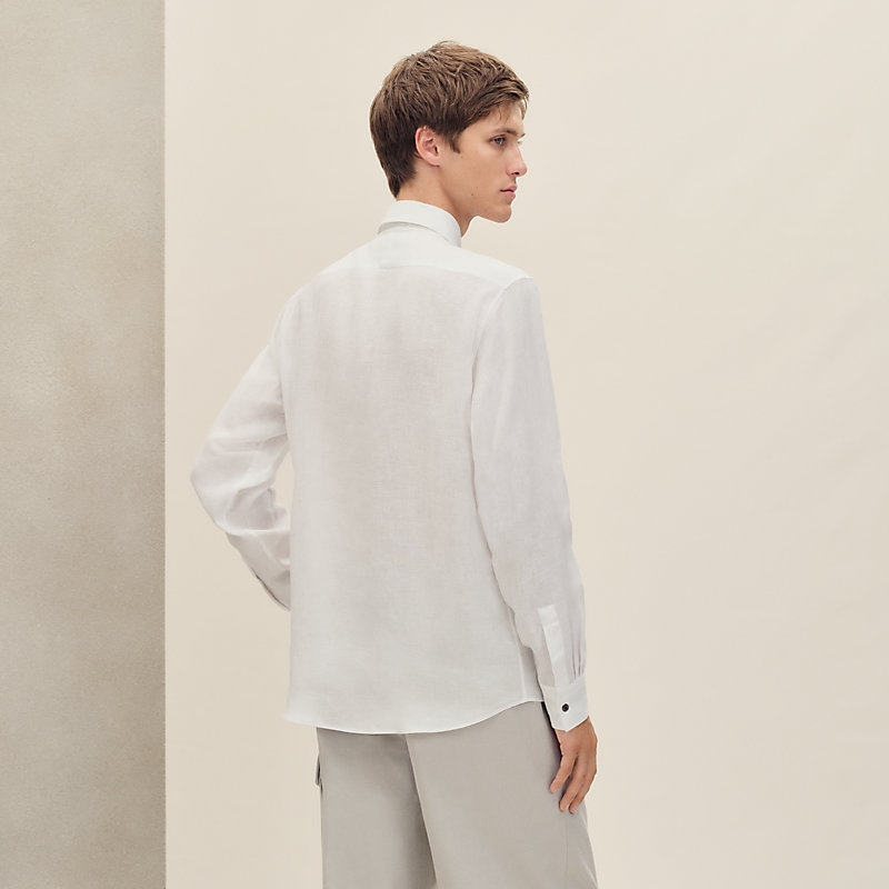 Chemise corps droit col button down