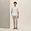 Chemise corps droit manches courtes patte cuir, Vue: Vue portée, worn, vue 1 sur 6
