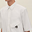 Chemise corps droit manches courtes patte cuir, Vue: Vue portée, worn, vue 5 sur 6