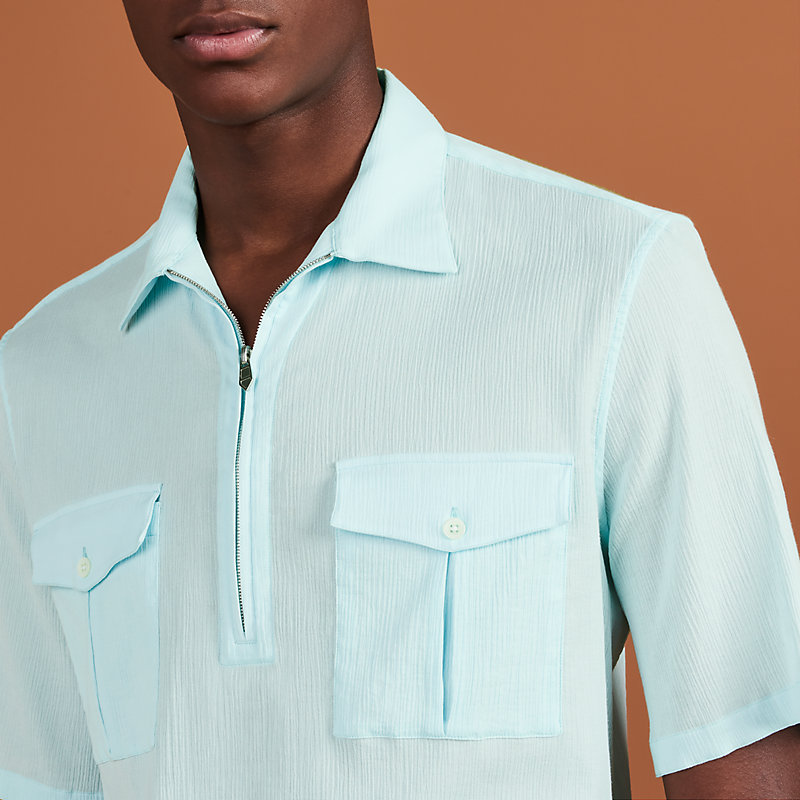 Chemise corps polo à poches