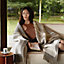 Cheval a la Couverture blanket, View: Worn, worn, view 2 of 5