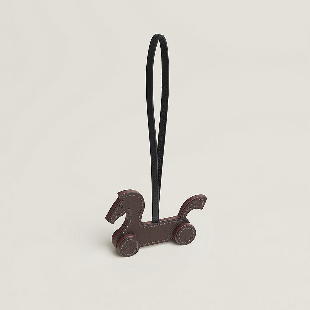 Cheval a Roulettes charm - White | Hermès Canada