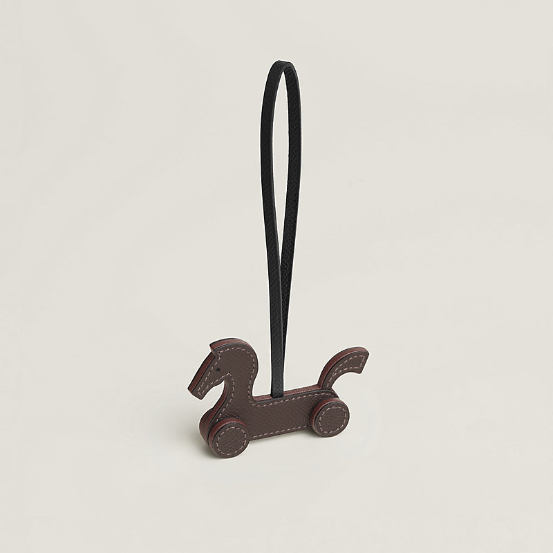 Cheval a Roulettes charm - White | Hermès Canada