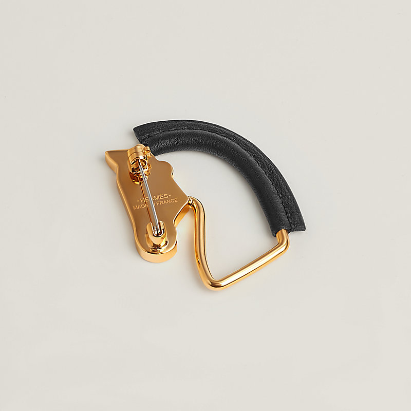 【カラフルで目を引く♪】HERMES ブローチ ＜Cheval＞ Cheval brooch - Black | Hermès Canada