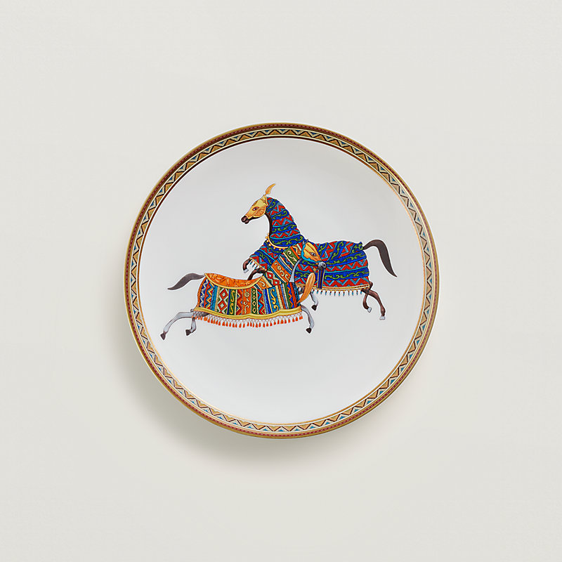 hermes plates horses