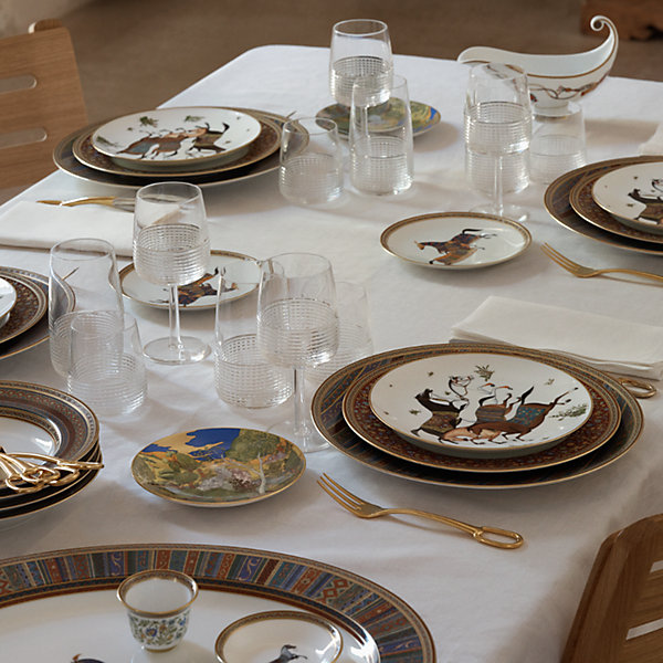 Cheval d'Orient dinner plate | Hermès USA