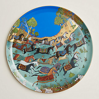 ARABIA　Hermes　プレート Cheval d'Orient round platter n°2, large model | Hermès USA
