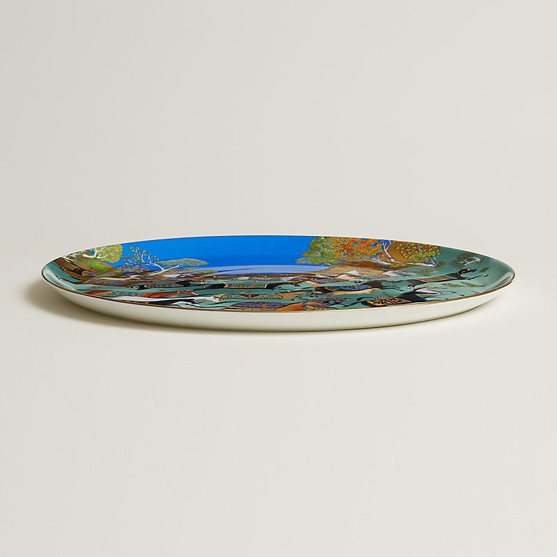Cheval d'Orient round platter n°2, large model | Hermès UK
