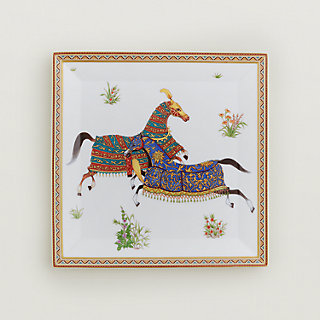 Cheval d'Orient square plate n°4 | Hermès Canada