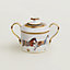 Cheval d'Orient sugar bowl, View: Worn, worn, view 3 of 3
