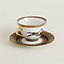 Cheval d'Orient tea cup and saucer, View: Worn, worn, view 3 of 3