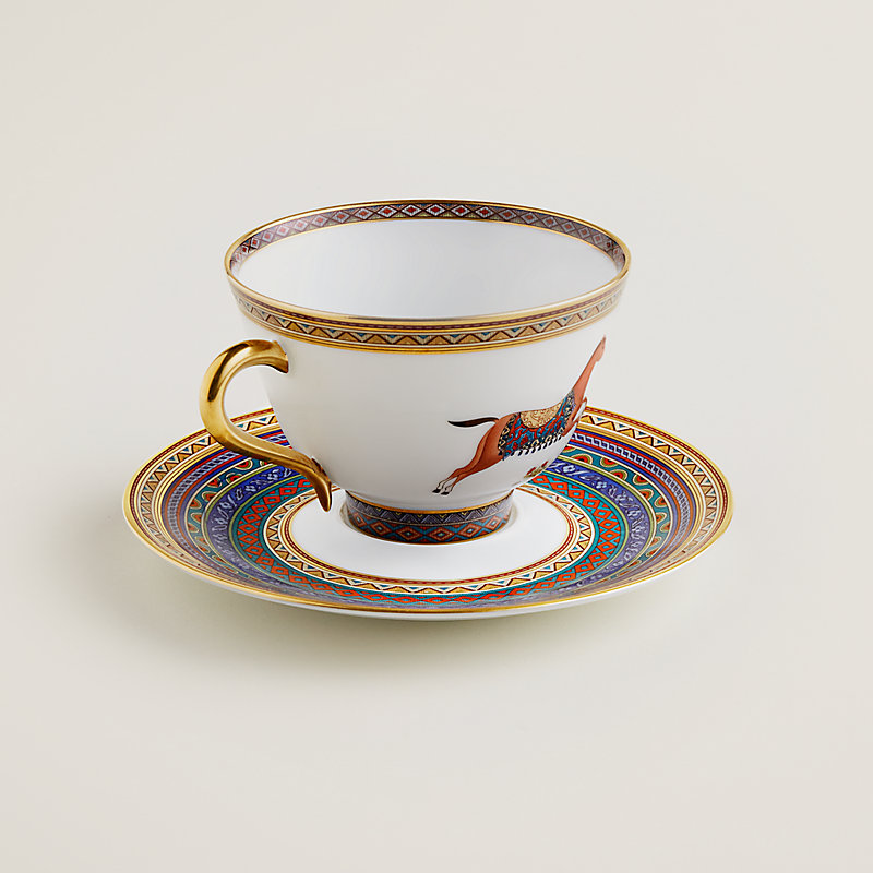 Cheval d'Orient tea cup and saucer