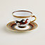 Cheval d’Orient tea cup and saucer n°1, View: Worn, worn, view 1 of 3