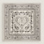 Cheval de Coeur Bandana shawl 140, View: Flat, flat, view 3 of 4
