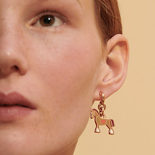 Cheval earrings | Hermès Australia