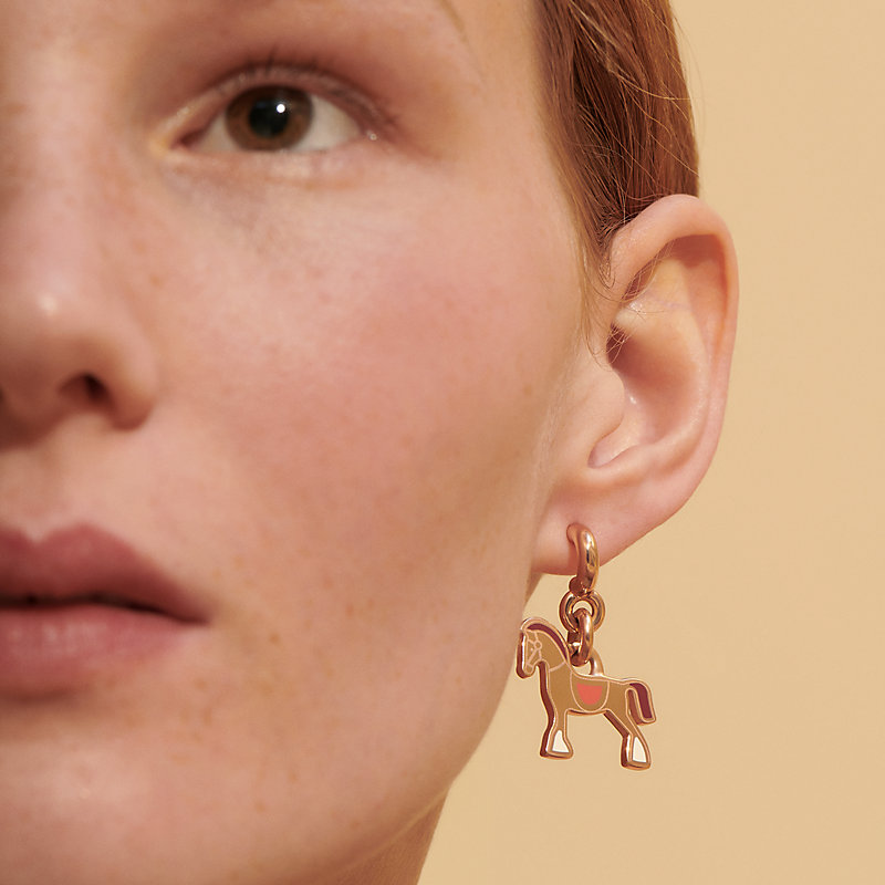 【超かわいい】HERMES Cheval ピアス Cheval earrings | Hermès Singapore