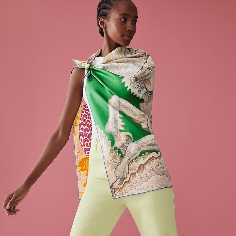 Cheval Sirene Double Face scarf 90