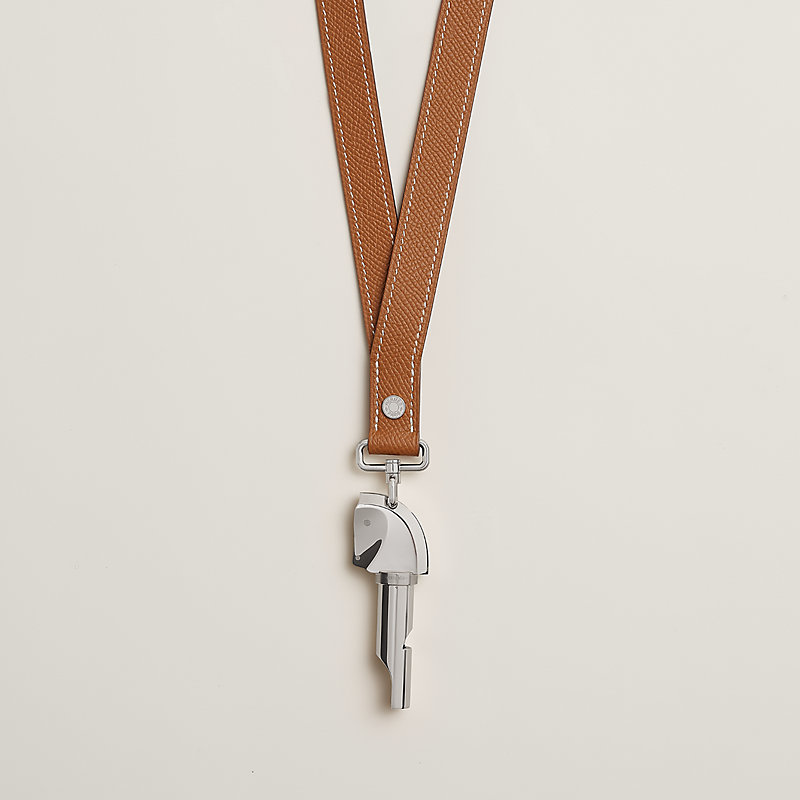 Cheval whistle necklace - Beige | Hermès USA