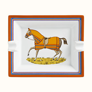 Chevaux A La Couverture 2 Ashtray Hermes Usa