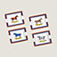 Chevaux a la Couverture set of 4 ashtrays, mini model, View: front, front, view 1 of 2
