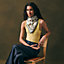 Chevaux d'Hephaistos scarf 90, View: Worn, worn, view 2 of 3