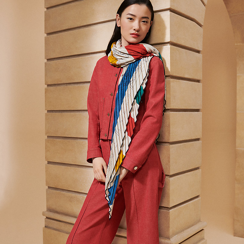 Autograph Pleated Printed Shawl Printed Pleated Shawl The